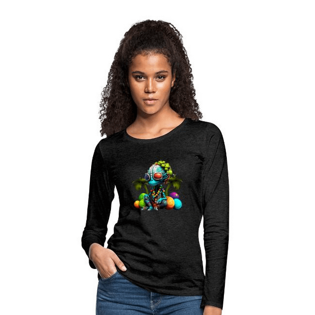 Alien-Frauen Premium Langarmshirt
