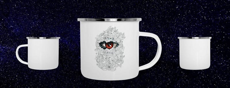Emaille-Tasse
