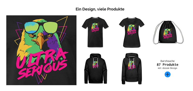 Ein Design-viele Produkte