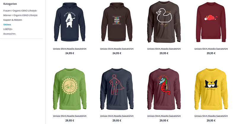 Unisex Shirt-Hoodie-Sweatshirt