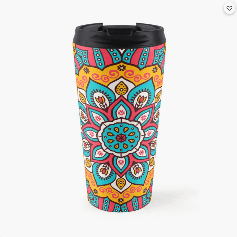 Mandala Spirit Kaffee-Thermobecher von zappwaits